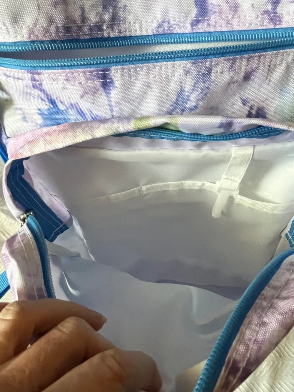 JanSport Tie-Dye Backpack Blue & Purple XL Big Student Fits 15” laptop  NEW!